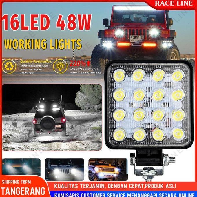 SUMOBOX Lampu Sorot Mobil/Lampu Tembak LED Mobil 12V dan 24V/Lampu Sorot LED untuk Truk dan Jeep/Lam