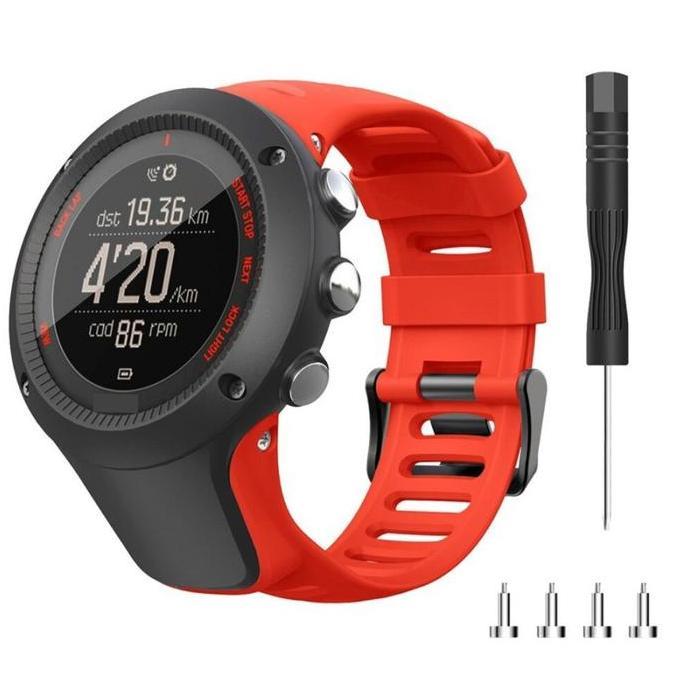 STRAP BAND TALI JAM SUUNTO AMBIT 1 AMBIT 2 AMBIT 3 - RED
