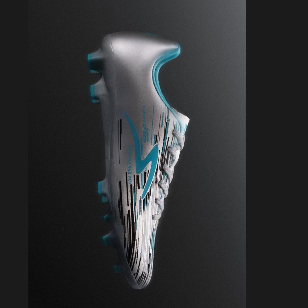 HOT PRODUCT Sepatu BOLA Sepak Bola Specs LIGHTSPEED Reborn FG SILVER BLACK Original