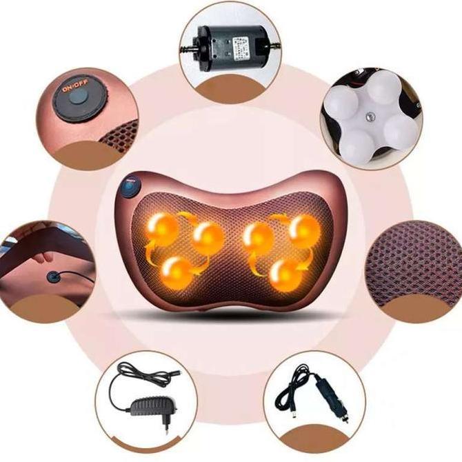 XARIELTA BANTAL PIJAT LEHER 8 BOLA UNTUK DI MOBIL DAN RUMAH BERKUALITAS