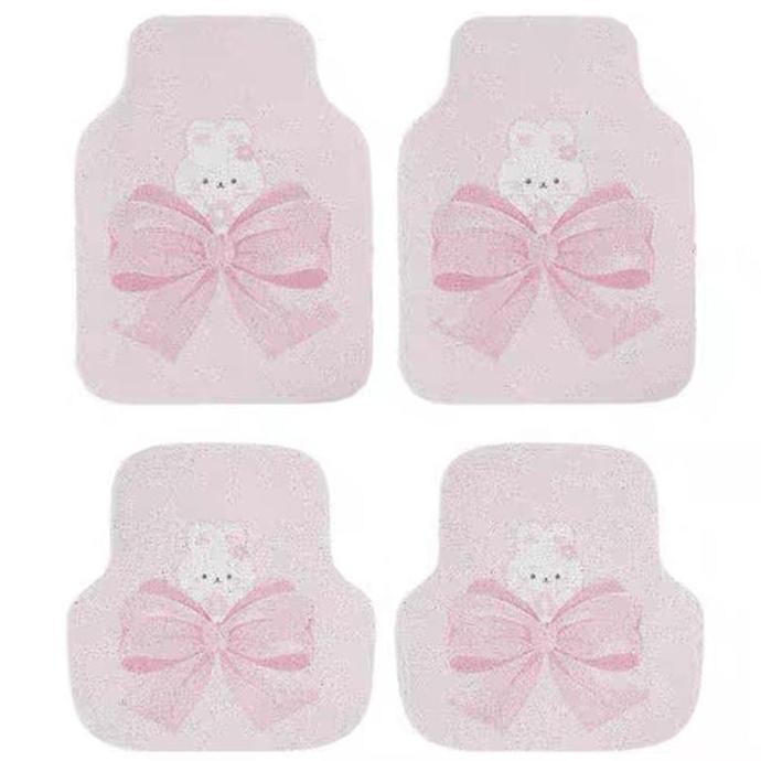 ALXAL Karpet Mobil Rumput 2 Baris PITA Pink Car Karet Kendaraan