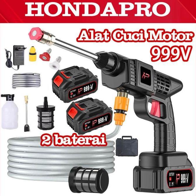 HondaPro 999V Alat Cuci Motor Mesin Cuci Mobil Jet Cleaner Cuci Staem Ac Mobil Screen Mesin Staem
