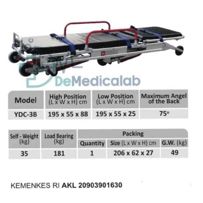 Stretcher For Ambulance Car Gea Ydc-3B/Tandu Ambulan Gea Ydc 3 B Ydc3B