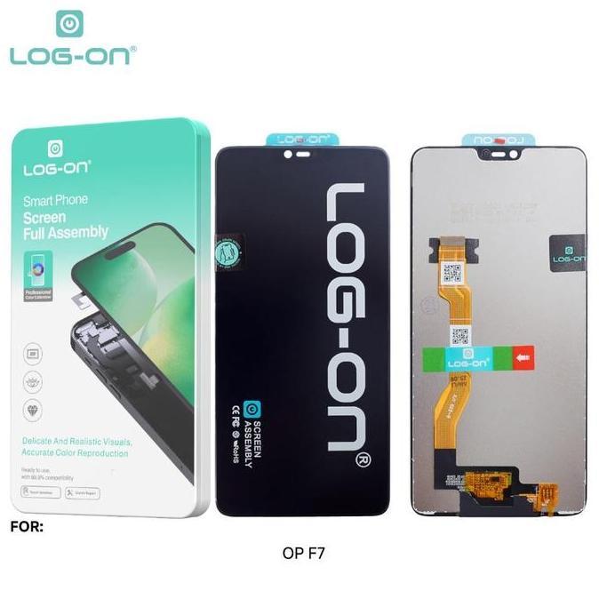 HARGA DISC - LOG-ON LCD TOUCHSCREEN UNTUK OPPO F7 CPH1819 F7 PRO CPH1821 LCD TS FULLSET Layar HP Tou