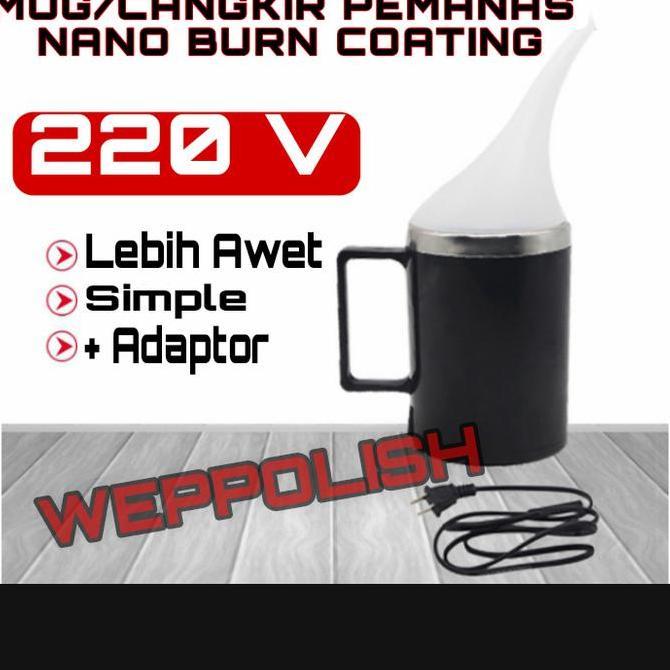 Mug/cangkir pemanas nano burn coating
