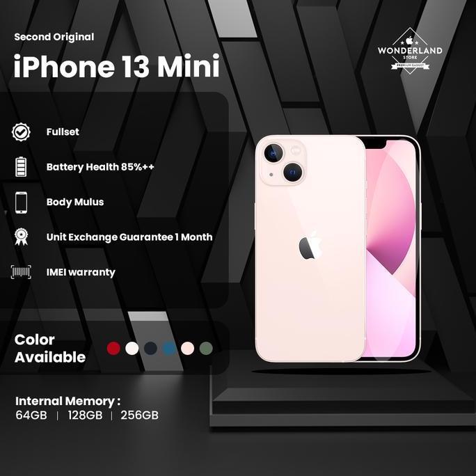 Gavanazz - Second LIKE NEW iPhone 13 Mini Ori 128GB/256GB/512GB, IMEI Terdaftar