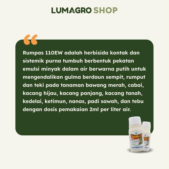 Zapafirt56 - Rumpas 110Ew 100Ml Herbisida Selektif Cabai Kacang Tanah Padi Tebu Bawang Merah