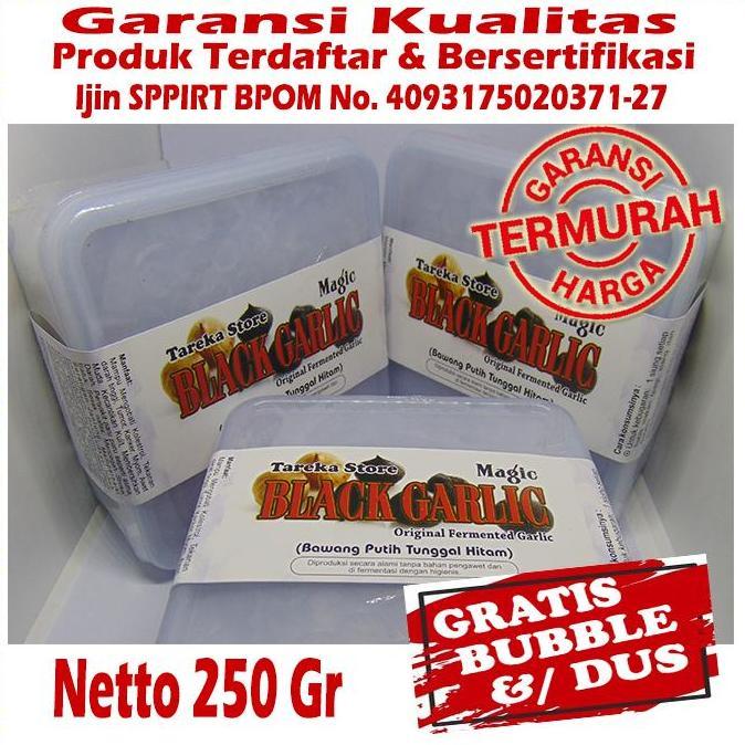 Bawang Putih Hitam Tunggal - Bawang Hitam Lanang -Black Garlic