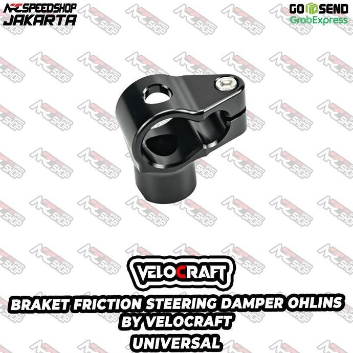 Bracket Braket Breket Friction / Dudukan Steering Damper OHLINS BY VELOCRAFT For Kawasaki ZX6 ZX 6 Z