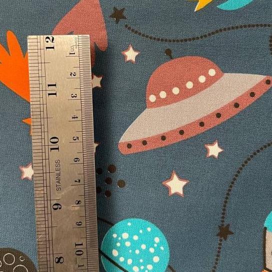 konico Bahan Kain Sprei Bahan MIKROTEX Motif UNICORN PELANGI ROKET murah