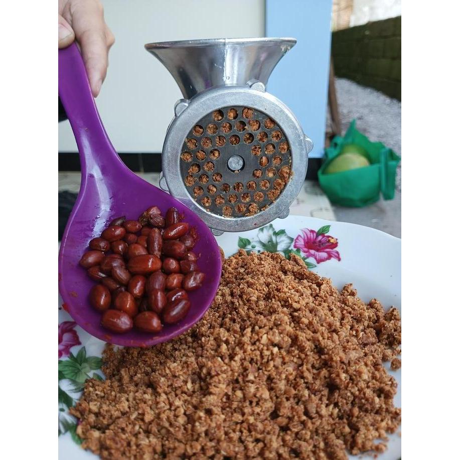 MESIN Penggiling Daging Pembuat Gethuk Sambel Kacang Bumbu Manual Mini