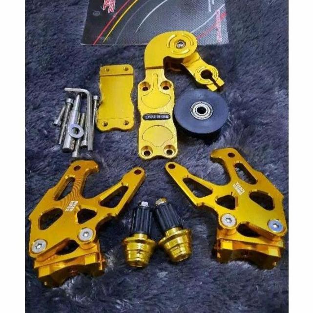 Paket variasi/stabilizer rantai + standhook + Jalu stang/vixion/satria
