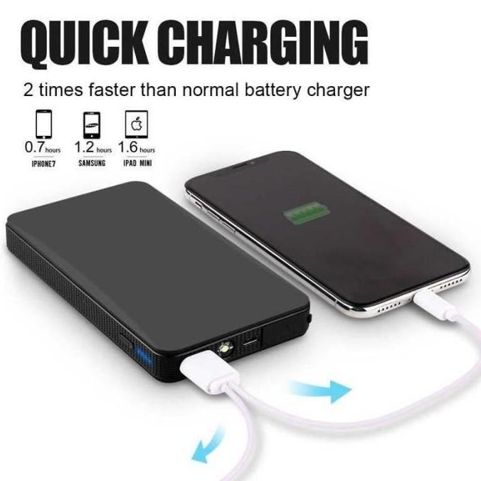 Jumper Aki Mobil Portable 20000mAh - 13600mAh Power Bank Senter HP