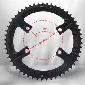 RIRO Doubel Chainring BCD 110mm 4 Bolt For Shimano Chain ring BCD 110 mm Sepeda Roadbike
