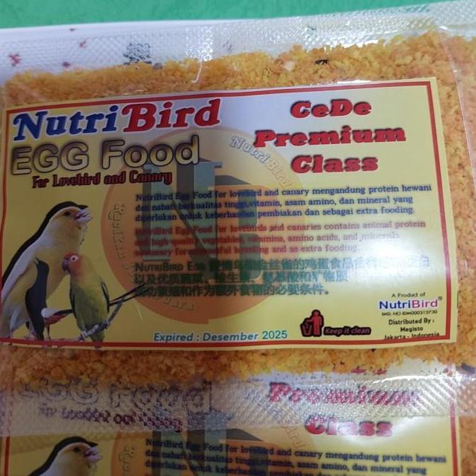 1 saset CEDE PREMIUM CD NUTRIBIRD EXTRA FOODING KENARI LOVEBIRD.