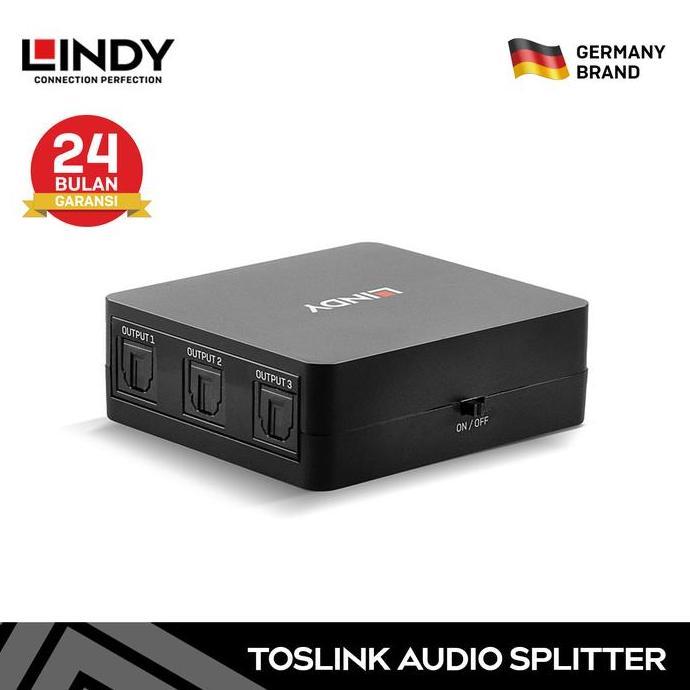 Splitter Audio Digital LINDY 3 Port TOSlink Optical