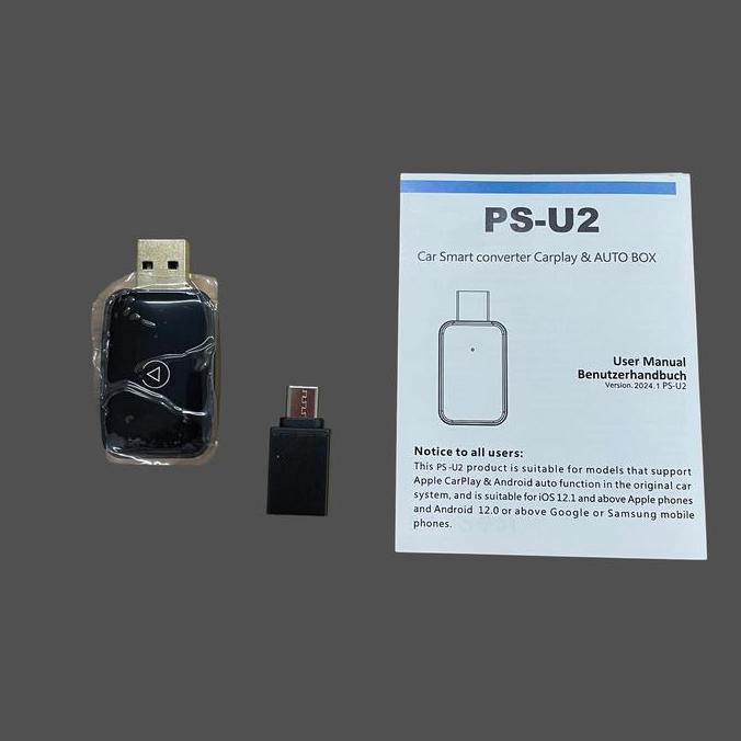 Wireless CarPlay Adapter USB Dongle Android Auto Bluetooth 5.0 - PS-U2