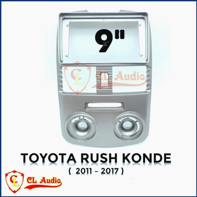 Frame Head Unit Android 9 Inch Rush/Terios 2011-2017