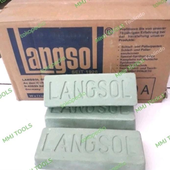 Ready LANGSOL - Batu LANGSOL Hijau - Batu pengkilap stainless