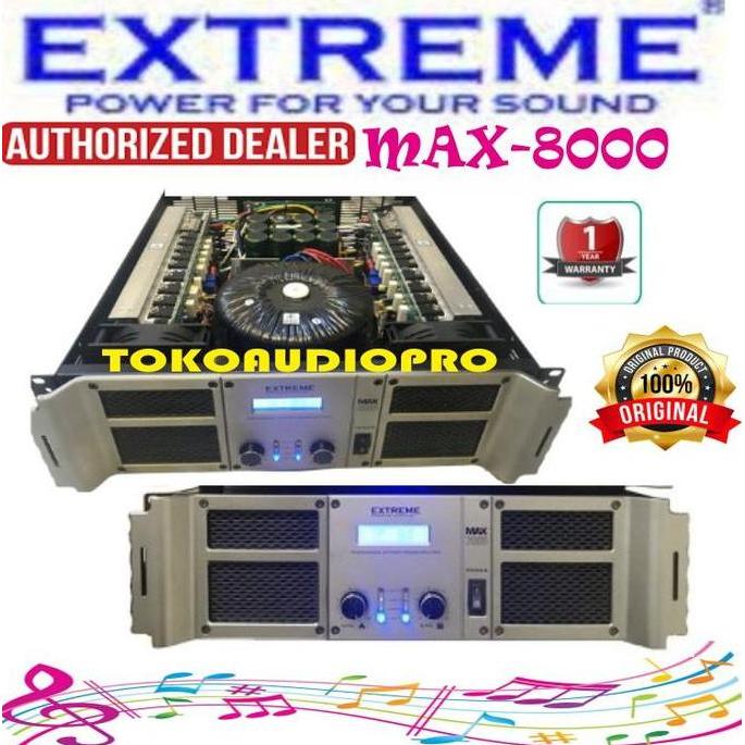 Produk Terbaru Power Extreme Max8000 Power Amplifier Extreme Max-8000