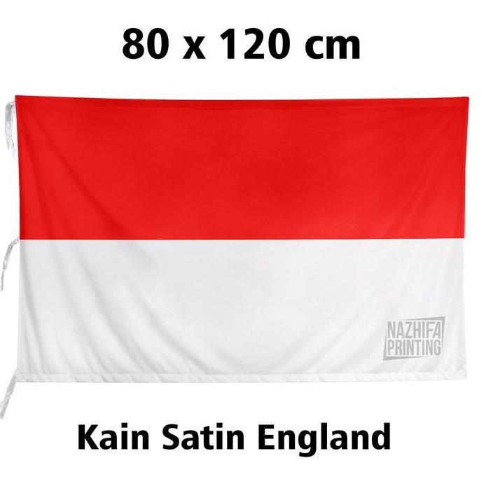 bendera merah putih 120 x 80 Satin England tebal