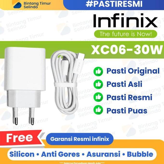 Infinix Charger Kit XC06 - 30W Fast Charging Adaptor with 3A Type-C to C Cable