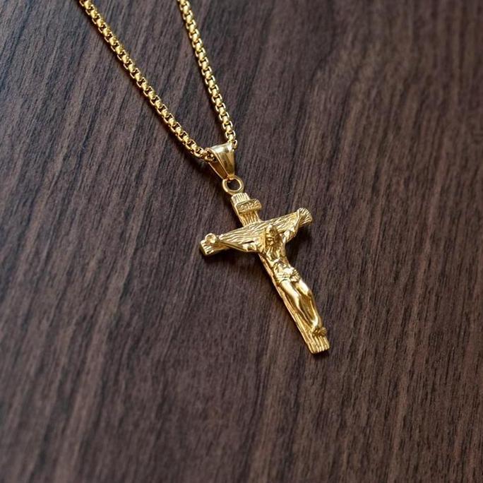 Kalung Salib Corpus (Stainless Steel)