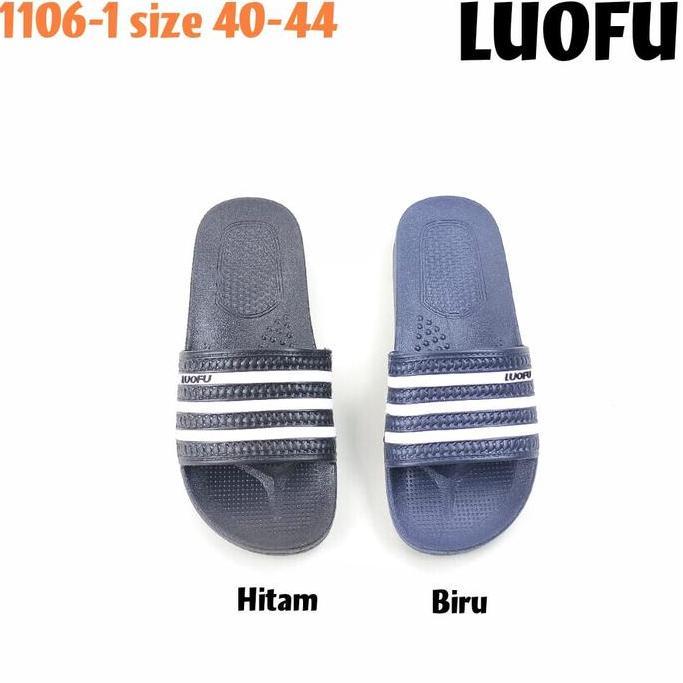 LUOFU 1106-1 ORIGINAL Sandal karet empuk murah cowok import model sendal pria
