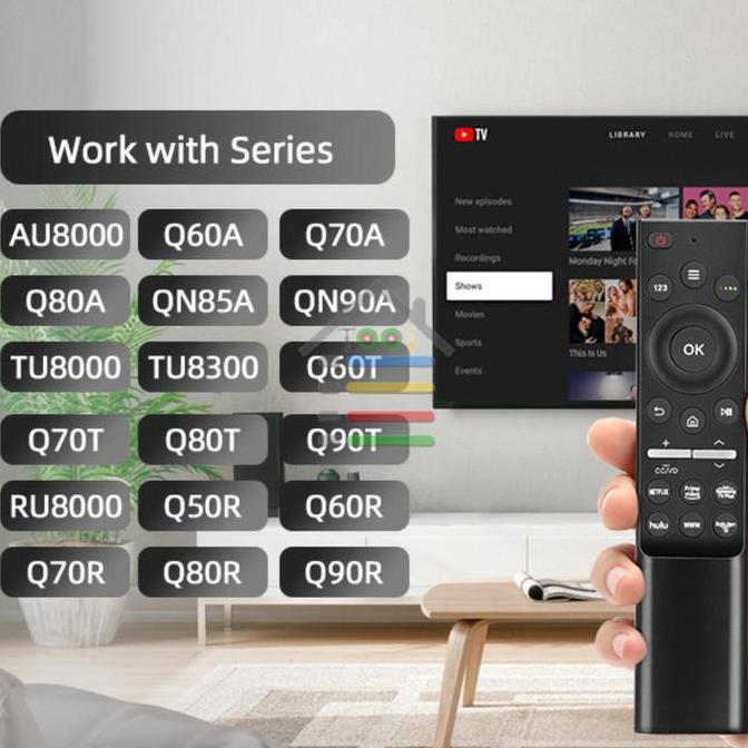 CORELA REMOTE TV SAMSUNWOSMART ANDROID SMART 4K CRYSTAL TV 32 - 55 INCH
