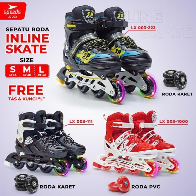 Sepatu Roda Anak Power King Inline Roda Full Karet 666 barang impor