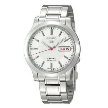 Jam Tangan Pria SEIKO Automatic Strap Rantai Silver SNK789K1 Original