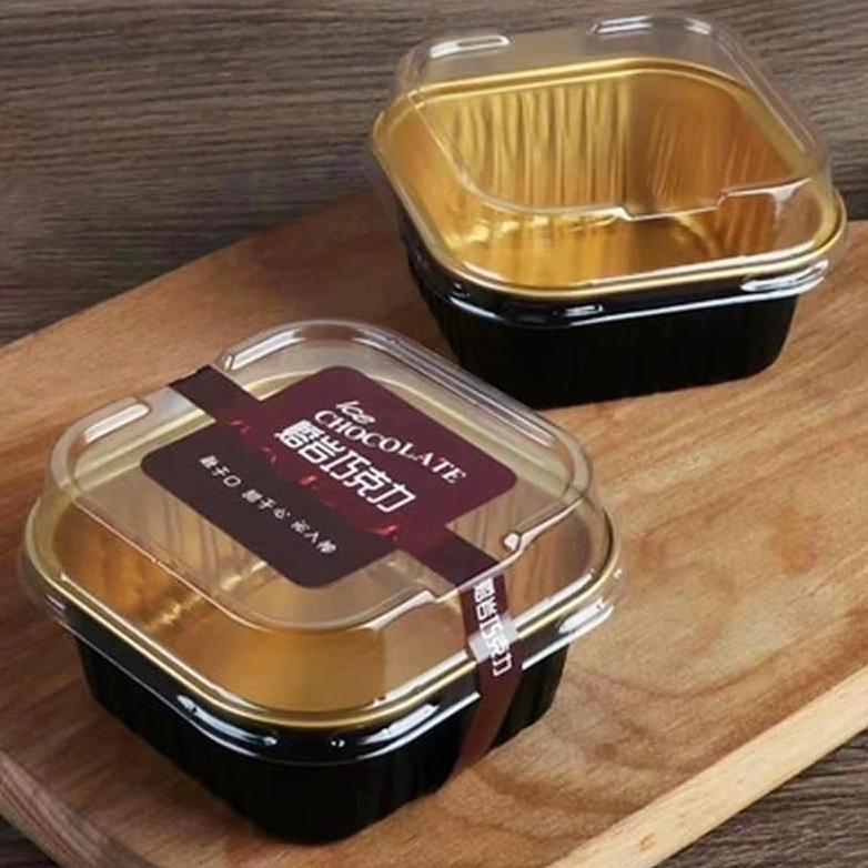 Cup Foil Kotak + tutup/ 10pc