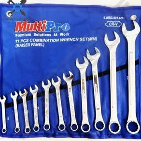 SESARKAL Kunci Ring Pas SET 11pcs 8-24mm MULTIPRO / Kunci Ring Pas 11 pcs Set 8-24mm - Combination W