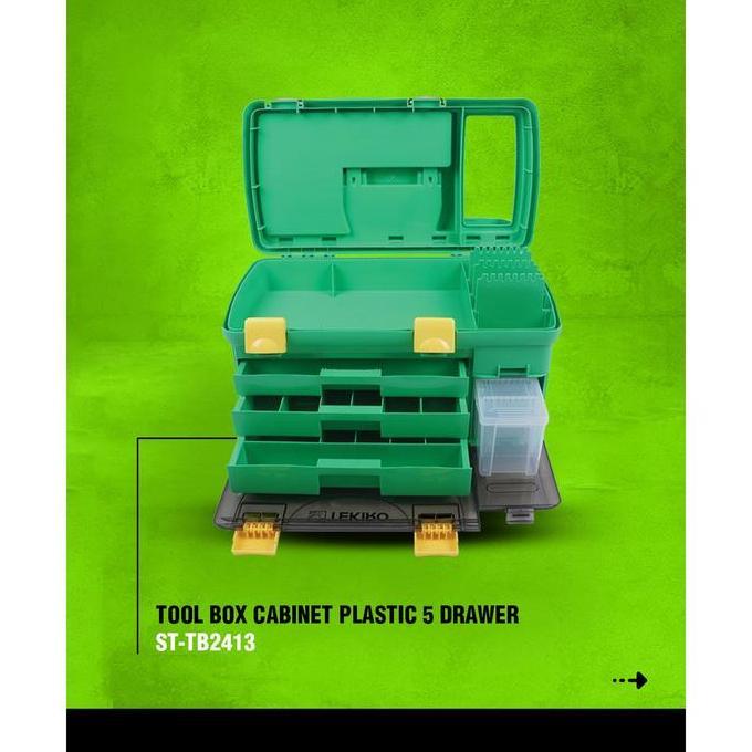 ZORRA8 Tool Box Cabiner 5 Laci Drawer TEKIRO ST-TB2413 Serbaguna Kunci Obeng Baut Wadah Perkakas