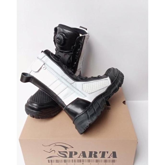 SPARTA Sepatu pdl tali putar provost dines tni ref boa jaring merk sparta hitam karet Putih Boots