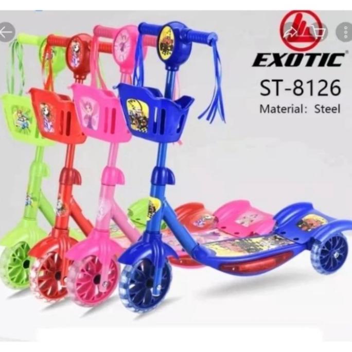 SCOOTER KERANJANG EXOTIC RODA 3 /OTOPED SCOOTER ANAK 3 RODA /SKUTER