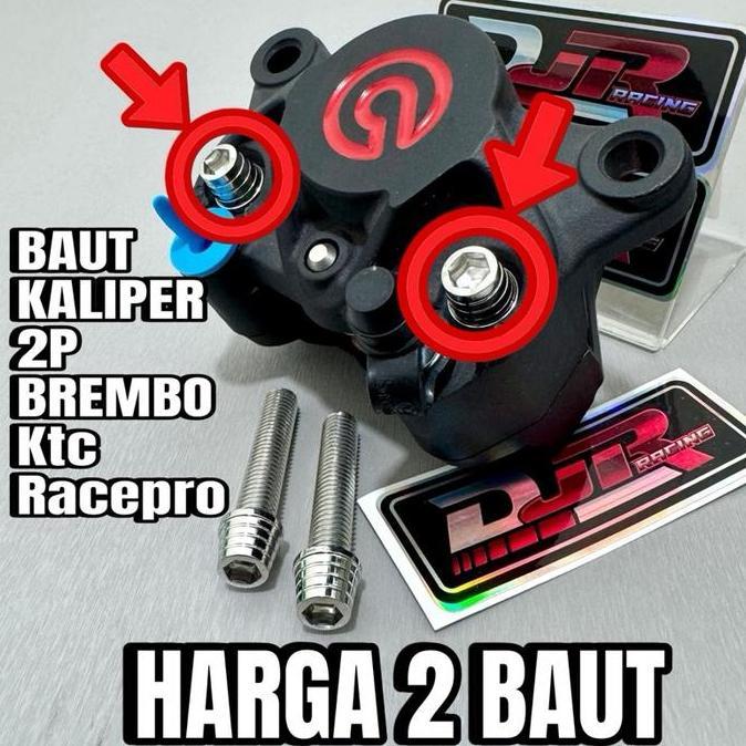 BAUT KALIPER BREMBO 2P PROBOLT STAINLESS original HENG THAILAND 2p ktc