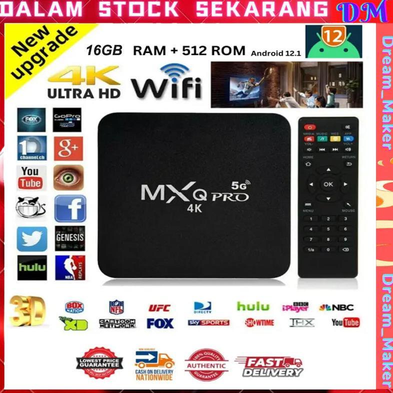 BEST DEALS 2026 Androit TV Box MXQ Pro 4K HD  2.4G WIFI 16G+512G Smart TV 4K Box Ultra HD 4K Set Top