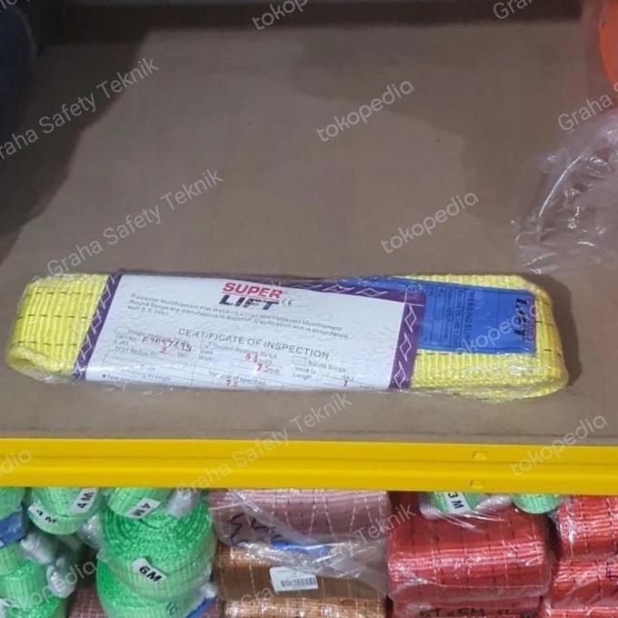 Ready Superlift polyester webbing sling 3ton 1meter/webing tali angkat