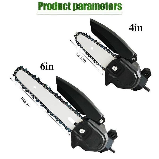 WALMERA Chainsaw Adaptor Gerinda 4" 6" - Adaptor Konverter Chainsaw Mesin Gerinda Bor - Adaptor Chai