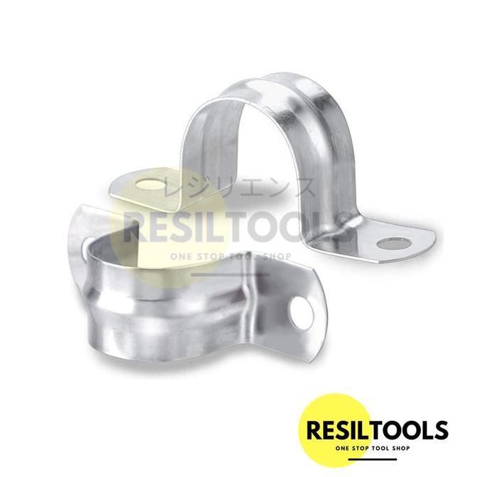 Clamp Omega Stainless Steel M 70 Klem Sadel Pipa Paralon Bando Perbuah