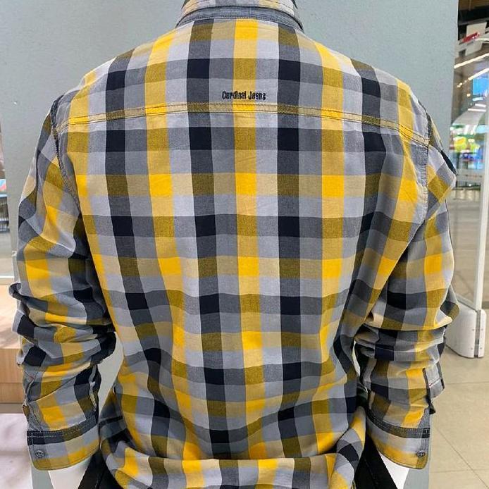 New KEMEJA CARDINAL JEANS SLIMFIT PREMIUM QUALITY WARNA KUNING