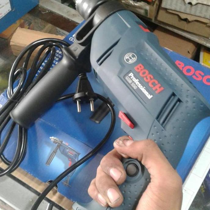 Mesin Bor 13 mm Bosch GSB 550 Impact Drill Bor Tangan Listrik Beton