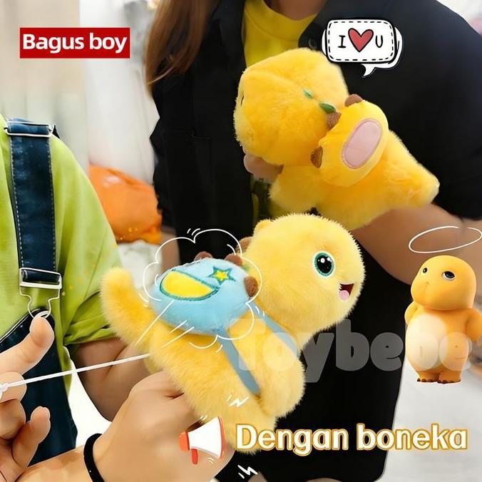 VABALIKA_ - BONEKA NAILONG GELANG RING/ MEWAH CLINGY CAPYBARA PLUSH WRISLET / CAPYBARA LUMBA-LUMBA C
