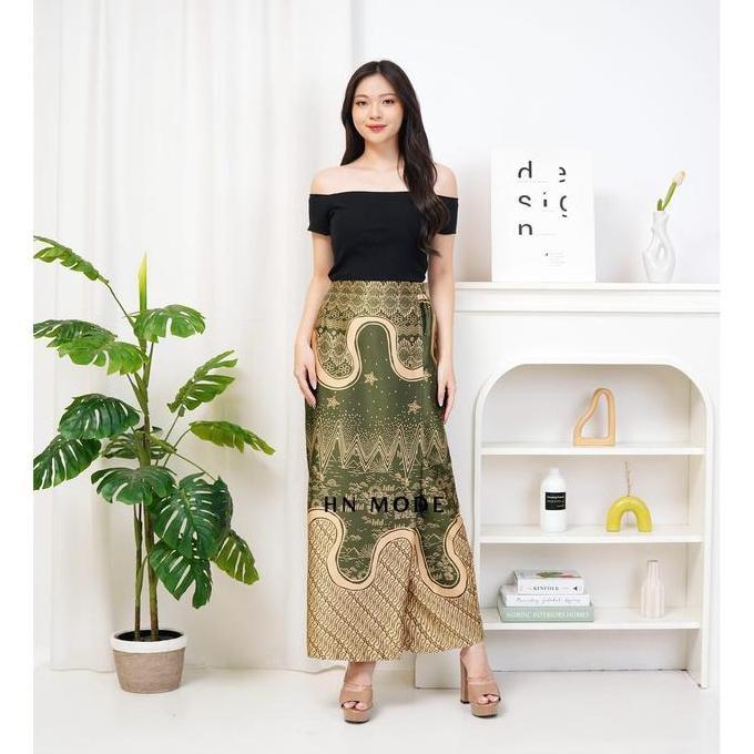 Naily kebaya - Rok span batik belah samping motif floral HJ