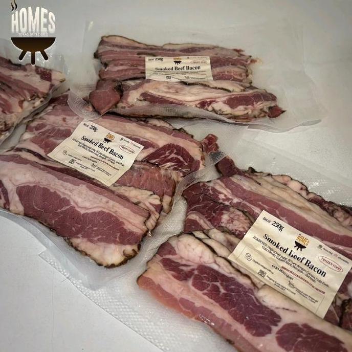 Smoked Beef Bacon / Cured Beef Bacon / Bacon Halal / Bacon Daging Sapi Halal Frozen Food JS