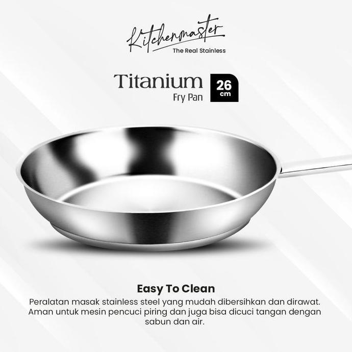 Kitchen Master Stainless Steel Cookware -  Frypan 26 cm NS