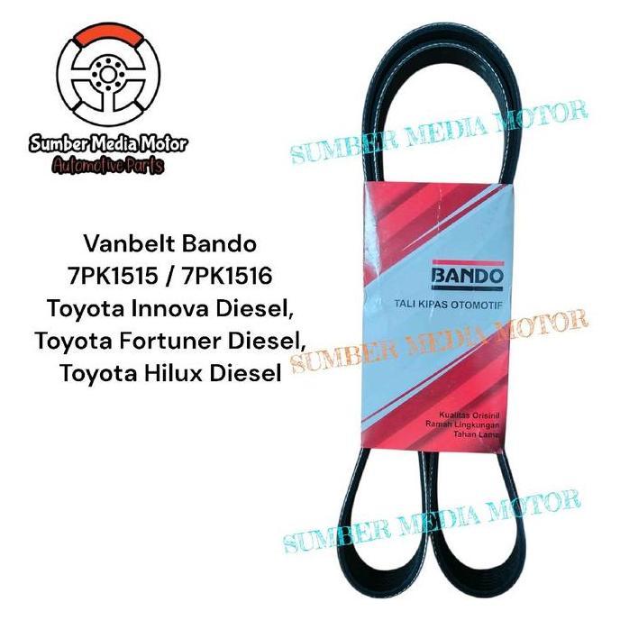 Bando Vanbelt Tali Kipas 7Pk1515 / 7Pk1516 Toyota Innova Diesel, Toyota Fortuner Diesel, Toyota Hilu