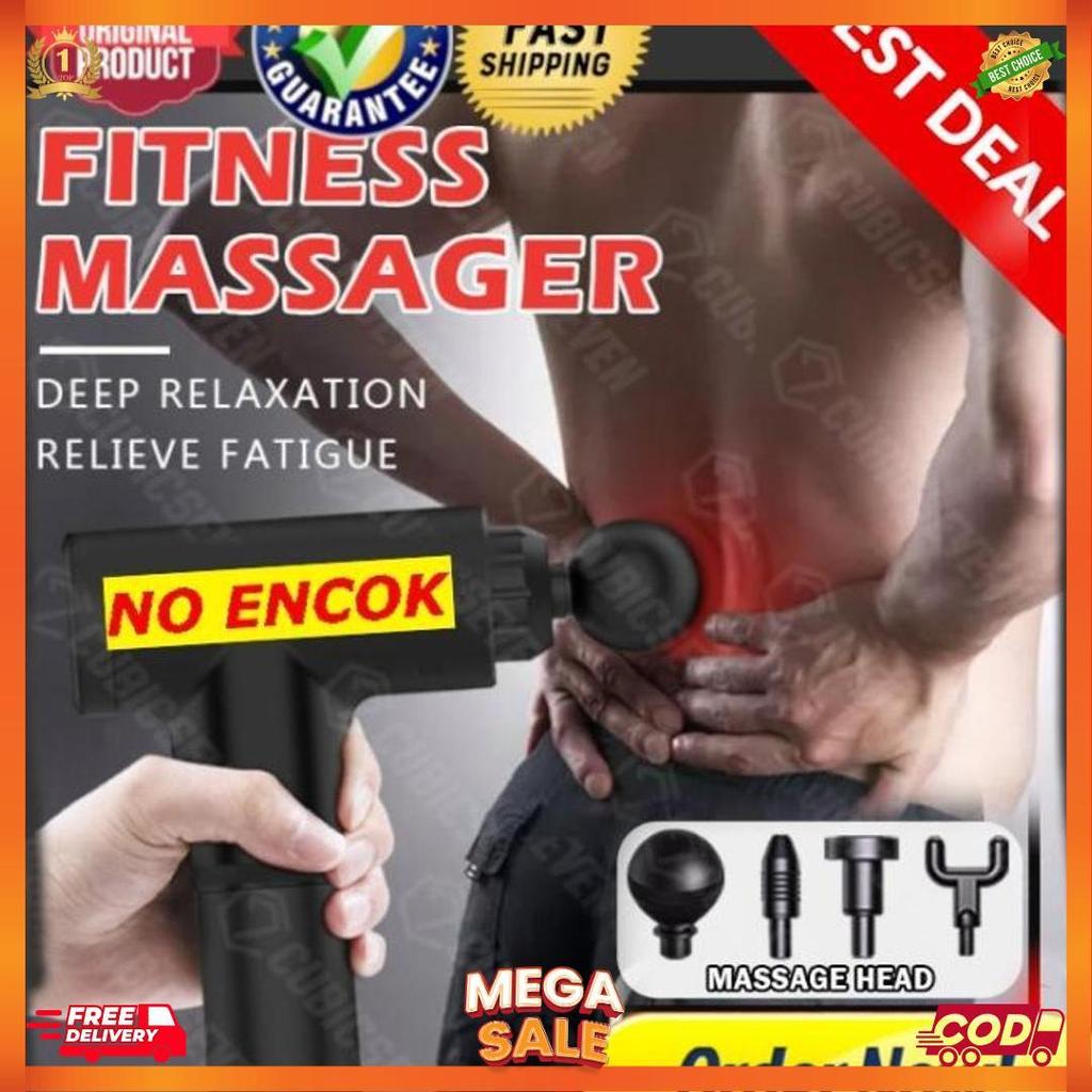 MASSAGE GUN - DEEP TISSUE MUSCLE MASSAGER - ALAT PIJAT GETAR WIRELESS [H1]