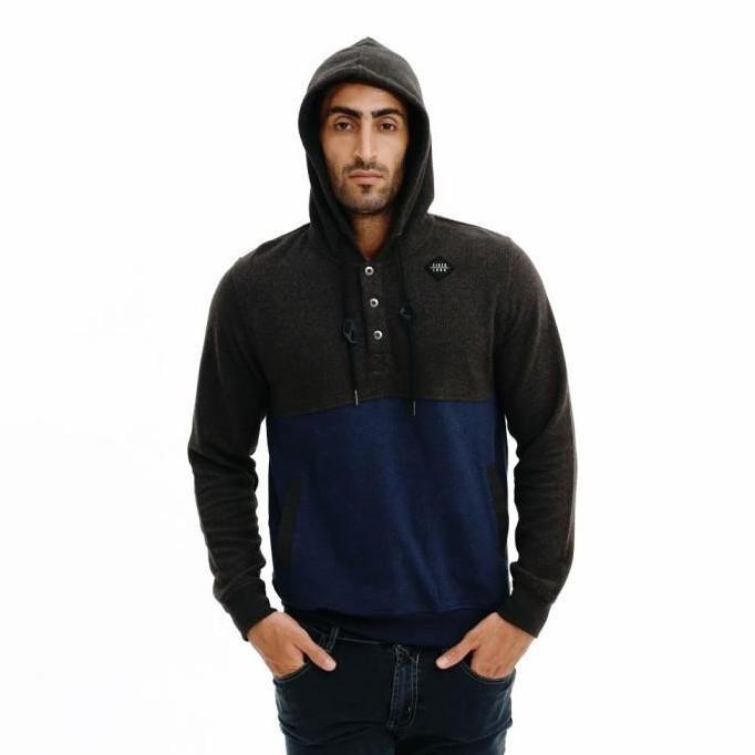 SWEATER EIGER DARSS 1989 HOODIE NAVY ORIGINAL